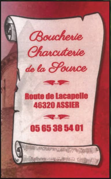 Boucherie de la source - Assier